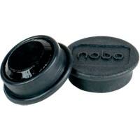 Nobo Whiteboard-Magnete Schwarz 0.3 kg Tragfähigkeit 24 mm 10 Stück