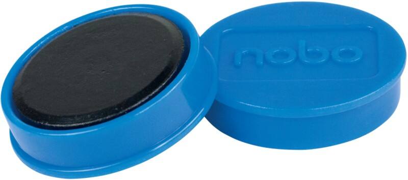 Nobo Whiteboard-Magnete Blau 0.8 kg Tragfähigkeit 32 mm 10 Stück