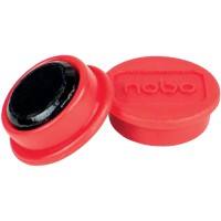 Nobo Whiteboard-Magnete Rot 0.3 kg Tragfähigkeit 24 mm 10 Stück