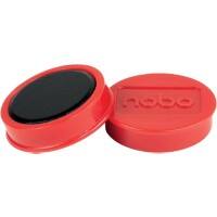Nobo Whiteboard-Magnete Rot 1.5 kg Tragfähigkeit 38 mm 10 Stück