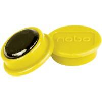 Nobo Whiteboard-Magnete Gelb 0.3 kg Tragfähigkeit 24 mm 10 Stück