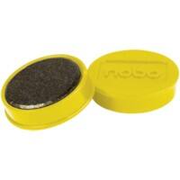 Nobo Whiteboard-Magnete Gelb 0.8 kg Tragfähigkeit 32 mm 10 Stück
