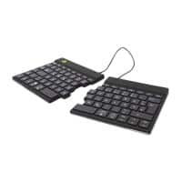 R-Go Tools Tastatur Verkabelt & Kabellos QWERTZ (DE) Bluetooth Schwarz RGOSBDEWLBL