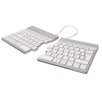 R-Go Tools Tastatur Verkabelt & Kabellos QWERTZ (DE) Bluetooth Weiß RGOSBDEWLWH