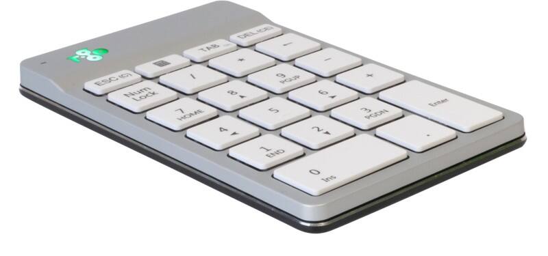 R-Go Tools Tastatur Verkabelt & Kabellos Numerisch Bluetooth Weiß RGOCONMWLWH