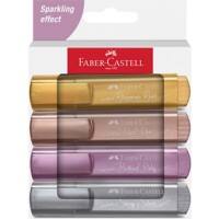 Faber-Castell Textliner 46 Textmarker Farbig sortiert Mittel Keilspitze 1 - 5 mm 4 Stück