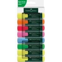 Faber-Castell Textliner 48 Textmarker Farbig sortiert Mittel Keilspitze 1 - 5 mm Nachfüllbar 8 Stück