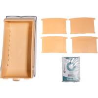 Exacompta Aquarel Karteikasten DIN A7 Kunststoff 900 Karten Koralle 8 Stück