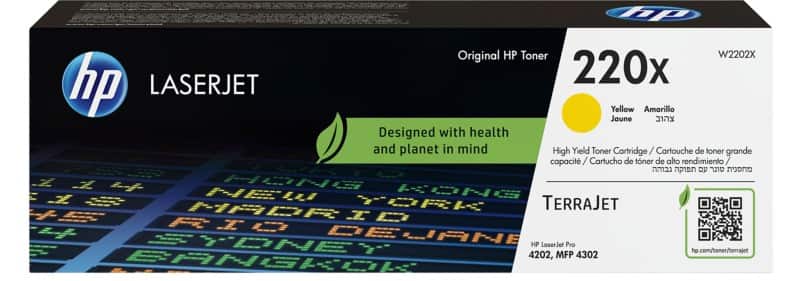 HP 220X Original Tonerkartusche W2202X Gelb