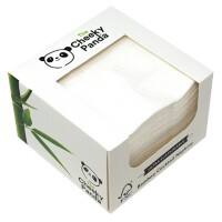 The Cheeky Panda Cocktail Servietten 3 lagig Bambus  Weiß 25 x 25 cm 100 Stück