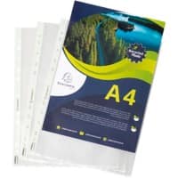 Exacompta Forever Klarsichthüllen  Milchglas Transparent 60 Mikron 11 Löcher 5320E 100 Stück