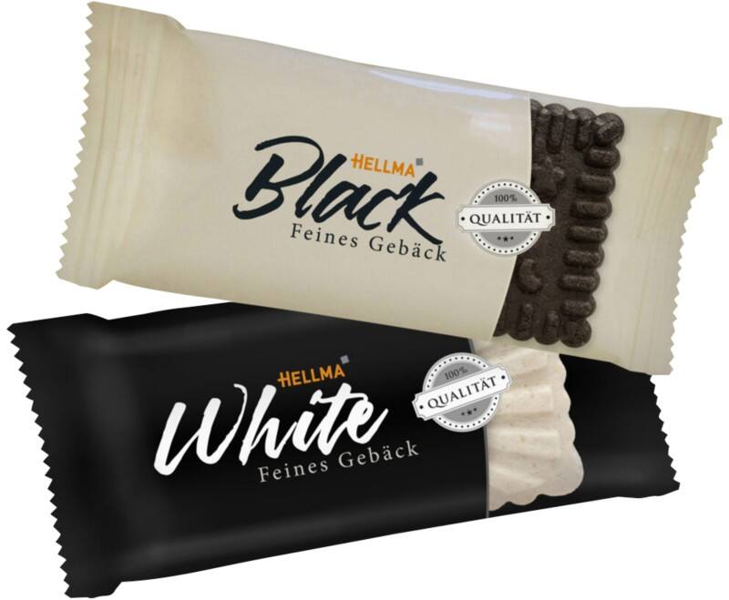 Hellma Black & White Kakao- und Vanillekekse 200 Stück à 5,6 g