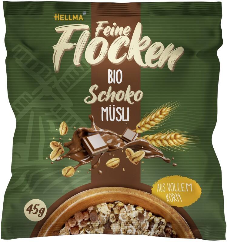 Hellma BIO Müsli mit schokoladiger Note 40 Stück à 45 g