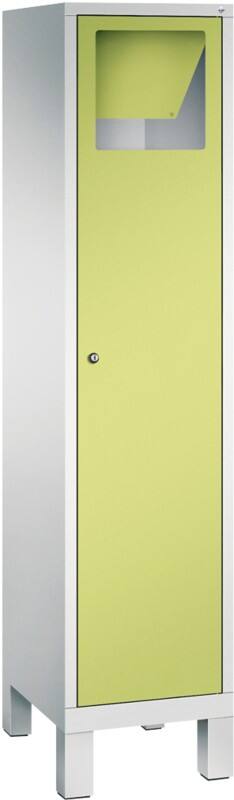 C+P S 3000 Evolo Metall Schließfach 1 Türen Zylinderschloss 420 x 500 x 1.850 mm Lichtgrau 48070-210 S10124