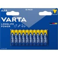 VARTA Batterien High Energy LONGLIFE Power 10 Stück