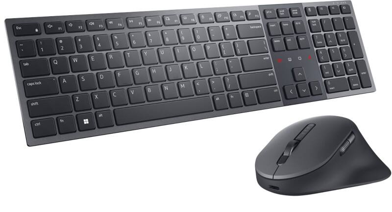 Dell Tastatur QWERTZ Kabellos mit Bluetooth Graphit KM900