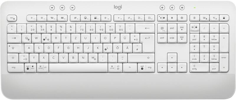 Logitech Signature Tastatur Kabellos QWERTZ mit Bluetooth Weiß K650