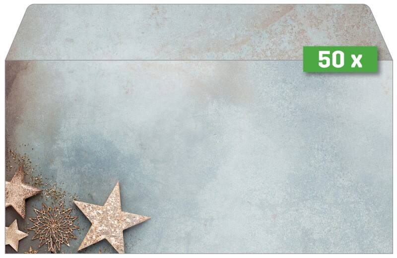 Sigel Weihnachten Briefumschläge 2211,12,5 cm Blau, Kupfer 50 Stück