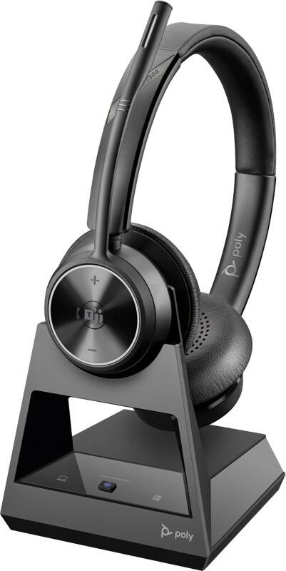 HP Poly Savi Kabellos Headset Kopfbügel Mit Bluetooth Mit Mikrofon Stereo 7320-M Schwarz