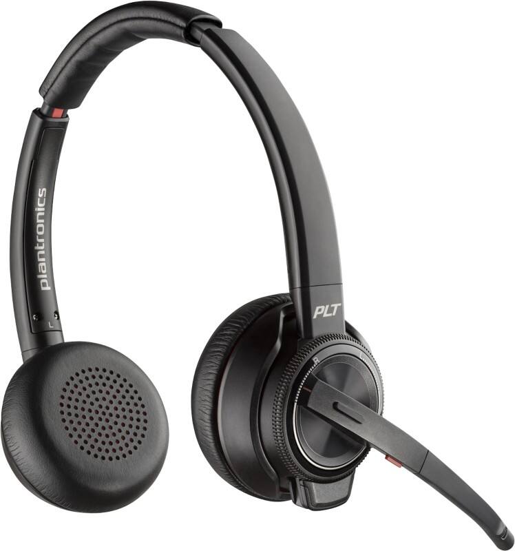 HP Poly Savi Kabellos Headset Kopfbügel Mit Mikrofon Stereo 8220-M Schwarz