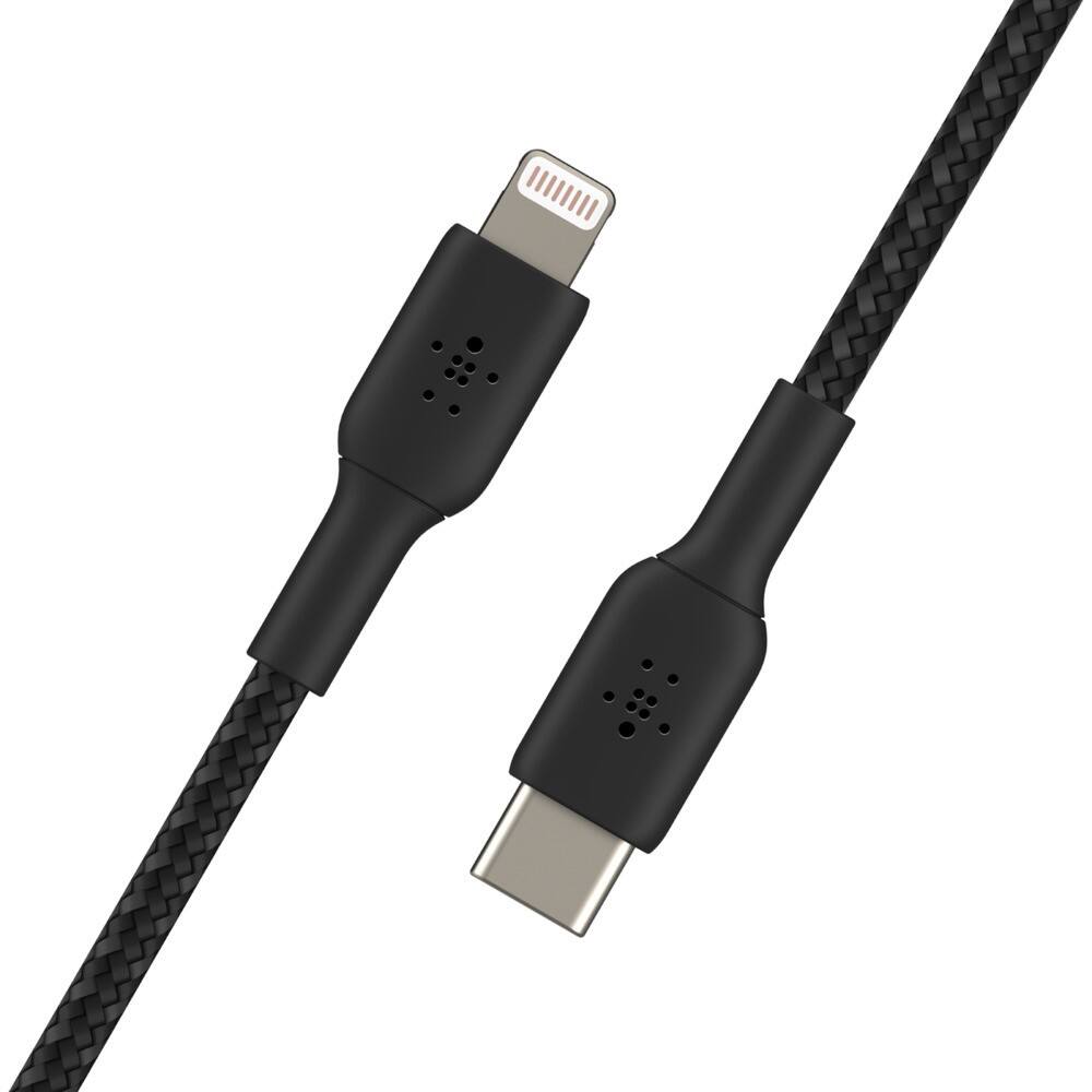 Belkin Ladekabel Apple Lightning auf USB--C Stecker 1 m Schwarz
