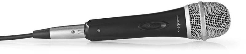 Nedis MPWD50CBK Kabelgebundenes Mikrofon 5 m Grau, Schwarz