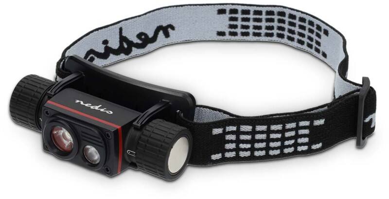 Nedis Stirnlampe USB powered Schwarz