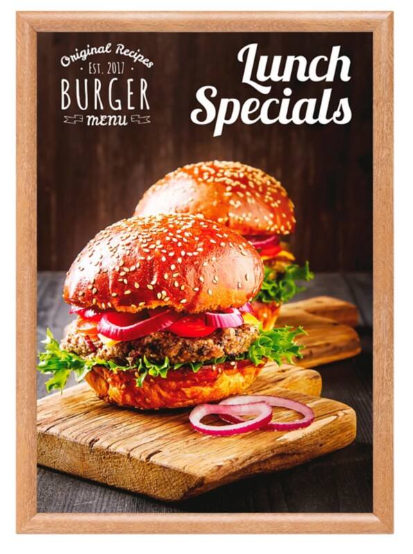 SHOWDOWN DIN A2 Klapprahmen Braun KRA2G25LB 45,1 (B) x 1,1 (T) x 62,5 (H) cm