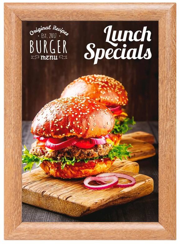 SHOWDOWN DIN A4 Klapprahmen Braun KRA4G25LB 24,1 (B) x 1,1 (T) x 32,8 (H) cm