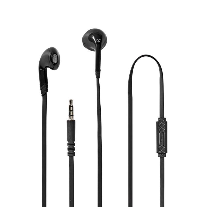 Nedis Verkabelt Kopfhörer HPWD2021BK Schwarz