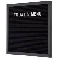 SHOWDOWN Rillentafel Nicht Magnetisch 30 (B) x 30 (H) cm Holz Schwarz