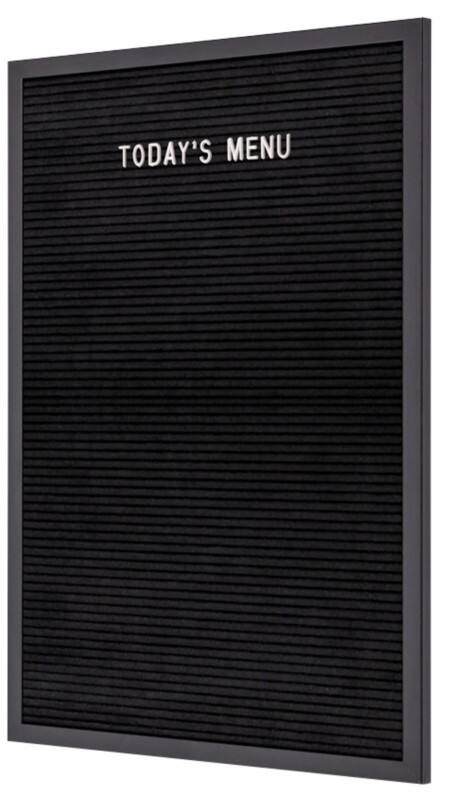 SHOWDOWN Rillentafel Nicht Magnetisch 40 (B) x 60 (H) cm Holz Schwarz