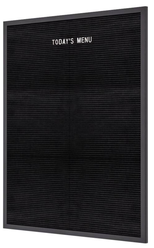 SHOWDOWN Rillentafel Nicht Magnetisch 60 (B) x 80 (H) cm Holz Schwarz