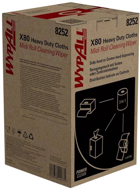 WYPALL Power Clean Wischtücher Weiß 8252 180 Stück