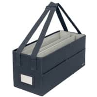 Leitz Fabric Desk Sharing Tasche 6444 Faltbar mit Tragegriffen Grau 465 x 210 x 200 mm