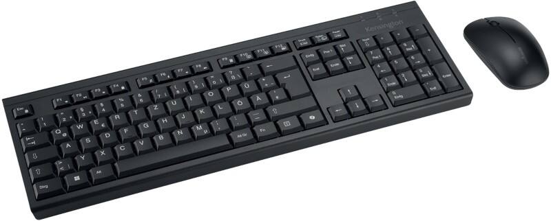 Kensington EQ Tastatur und Maus Kabellos QWERTZ (DE) Schwarz KM270 2 Stück