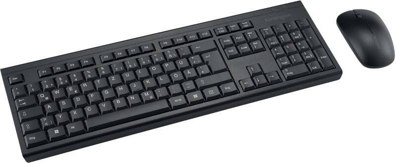 Kensington EQ Tastatur und Maus Kabellos QWERTZ (DE) Schwarz KM150 2 Stück