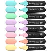 Schneider Job Textmarker Mehrfarbig Breite Filzspitze - 5 mm 8 Stück