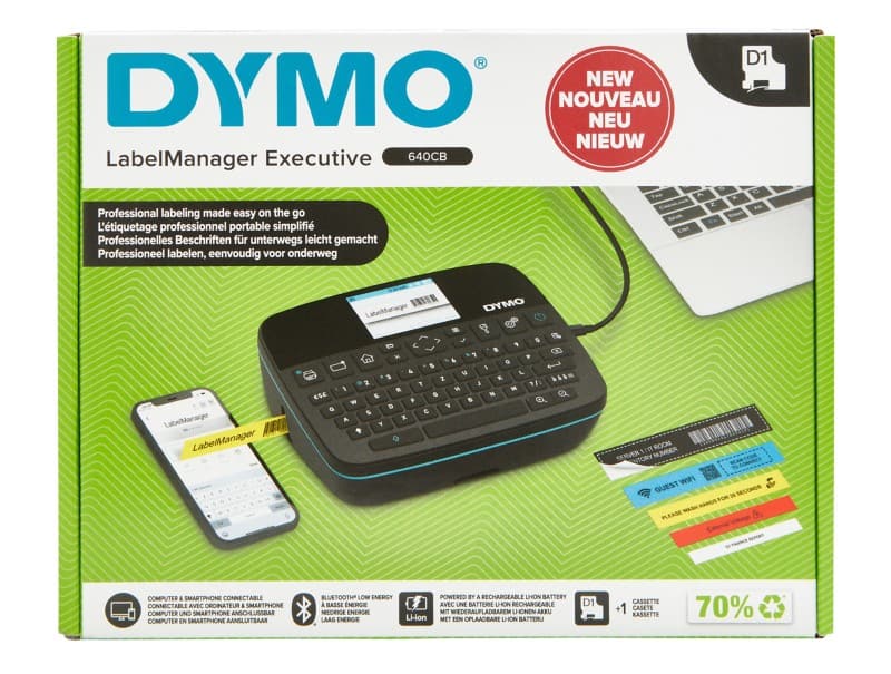 DYMO LabelManager Executive 640 CB Etikettendrucker Thermodruck QWERTZ Schwarz