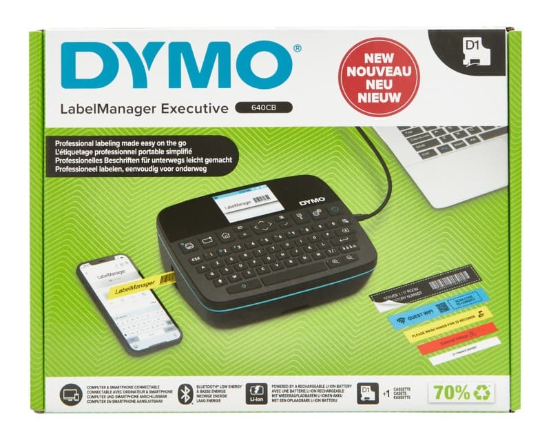 DYMO LabelManager Executive 640 CB Etikettendrucker Thermodruck AZERTY Schwarz