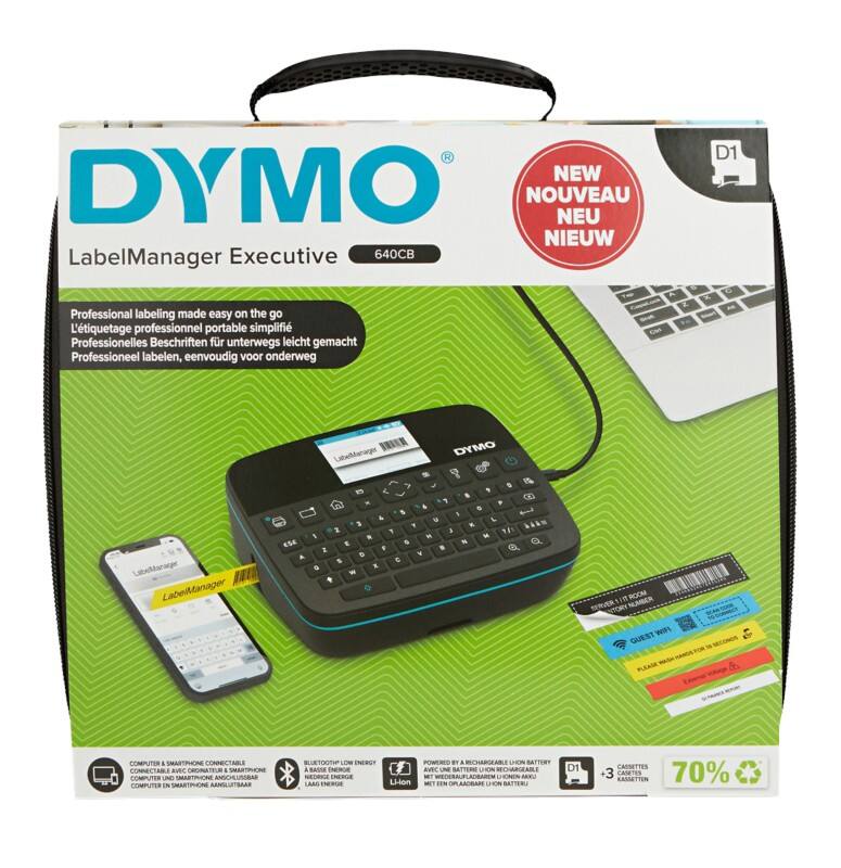 DYMO LabelManager Executive 640 CB Etikettendrucker-Kit Thermodruck AZERTY Schwarz