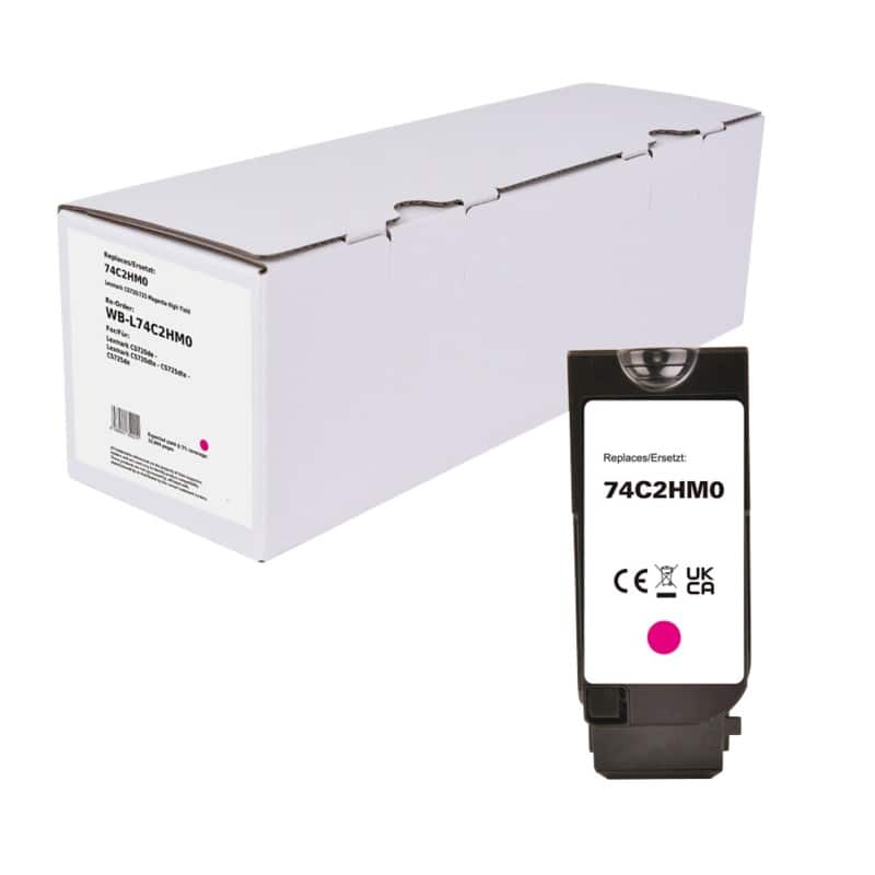 Tonerkartusche Kompatibel Lexmark 74C2HM0 Magenta