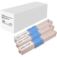 Kompatible OKI Tonerkartusche Cyan, Magenta, Gelb 3er-Pack