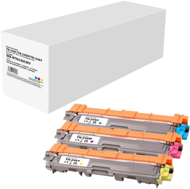 Kompatible Brother Tonerkartusche Cyan, Magenta, Gelb 3er-Pack