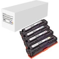 CE410X/CE411A/CE412A/CE413A Kompatible HP Tonerkartuschen Schwarz, Cyan, Magenta, Gelb 4er-Pack