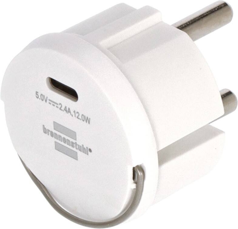 brennenstuhl Steckdosenadapter USB-C Weiß 1508110010