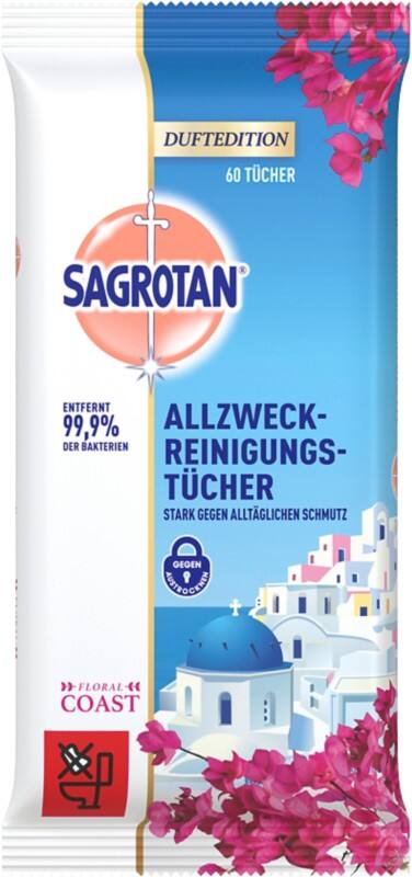 Sagrotan Reinigungstücher 3308326 Floral 60 Blatt