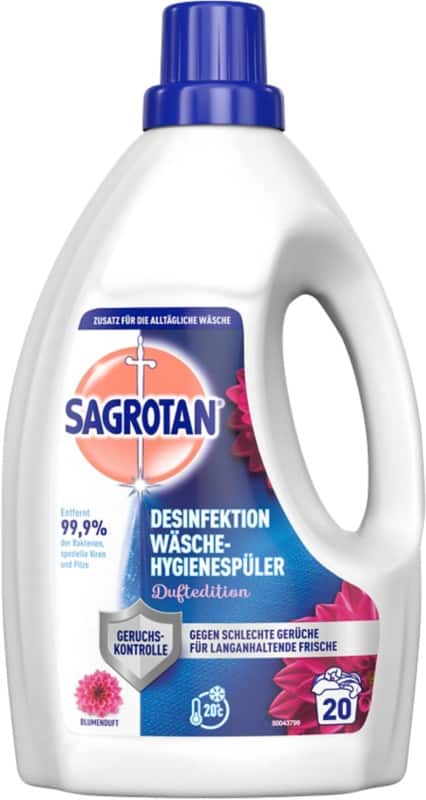 Sagrotan Antibakteriell Hygiene Wäschespüler 3120252 Blumiger Duft 1,5 L
