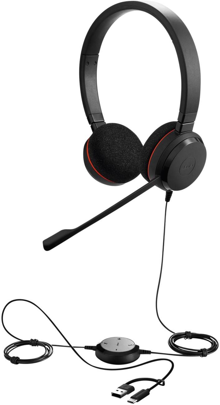 Jabra Evolve 20 Kabelgebundenes Headset Over-the-Head USB Stereo Schwarz