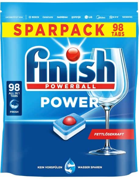 Finish Power Spülmaschinentabs 3312077 Fresh 98 Stück